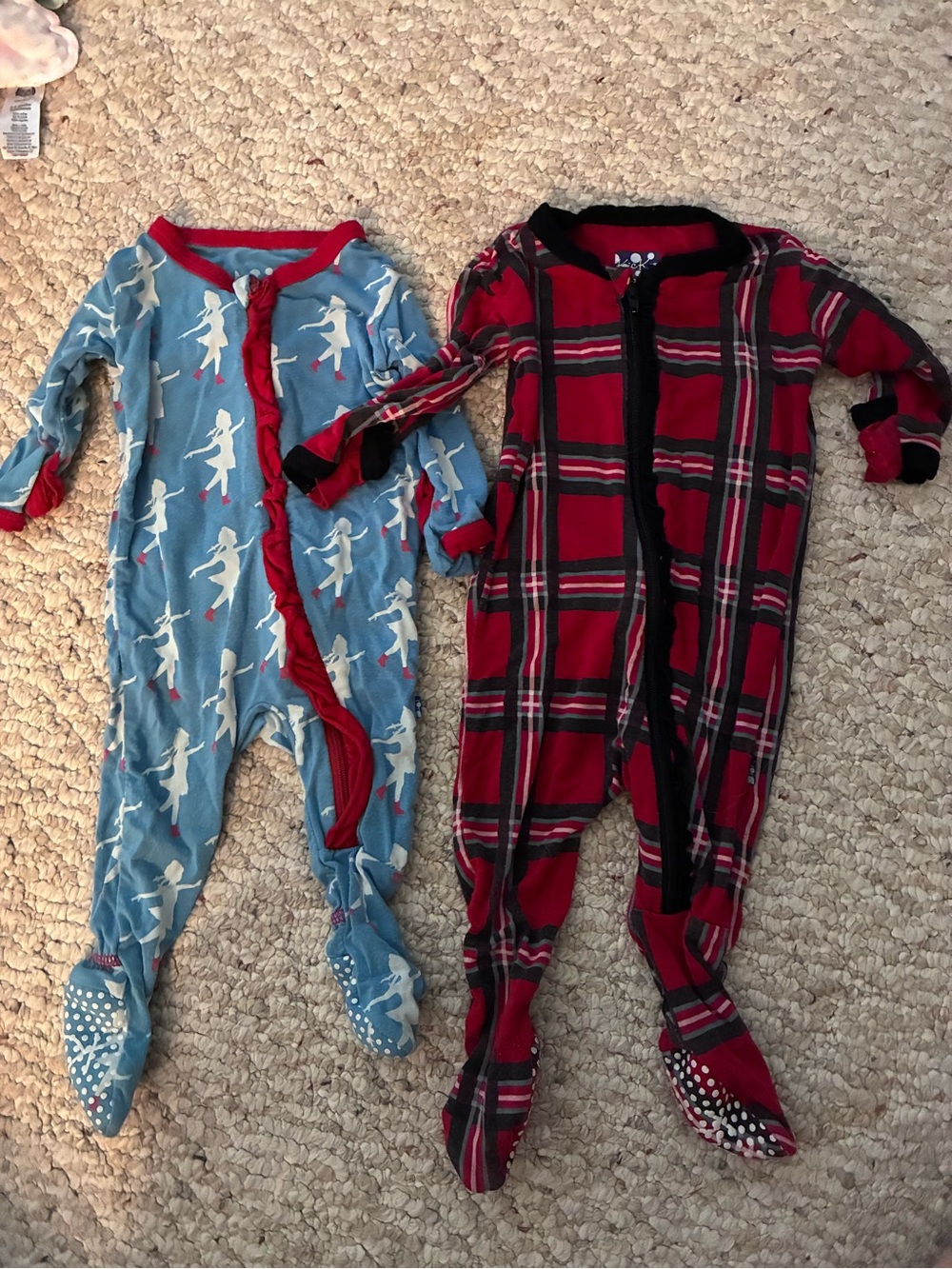 Kickee pants zip up footie pajamas